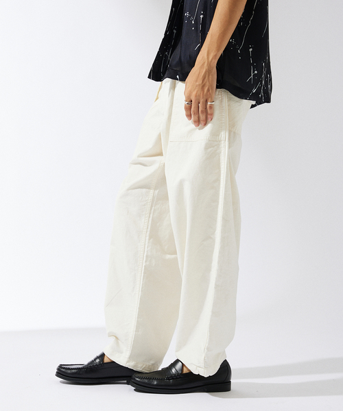 JOURNAL STANDARD】綿麻ベルテッド キャノンベイカーパンツ