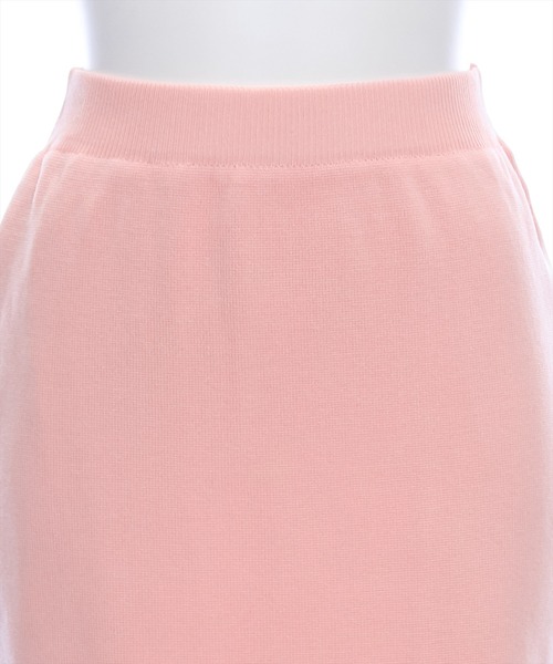 clear（クリア）の「配色ニットミニスカート[セットアップ可能 ショート丈]≪再入荷≫（スカート・レディース・ピンク/オフホワイト/ブラック・F）」の8枚目の写真