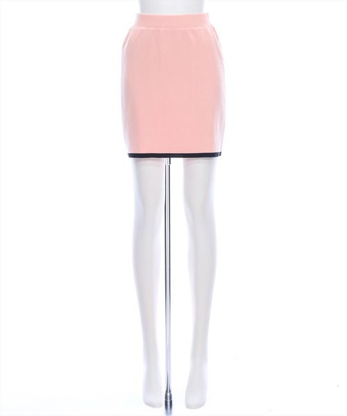 clear（クリア）の「配色ニットミニスカート[セットアップ可能 ショート丈]≪再入荷≫（スカート・レディース・ピンク/オフホワイト/ブラック・F）」の16枚目の写真