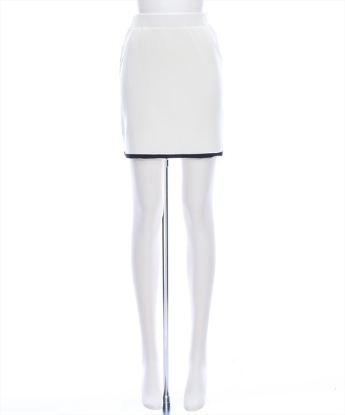 clear（クリア）の「配色ニットミニスカート[セットアップ可能 ショート丈]≪再入荷≫（スカート・レディース・ピンク/オフホワイト/ブラック・F）」の17枚目の写真