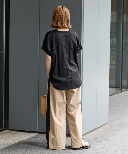 B.C STOCK(ベーセーストック)の「《追加2》セルロースシャツ(シャツ/ブラウス・レディース・ブラック/アイボリー/ブルー系その他・FREE)」の22枚目の写真