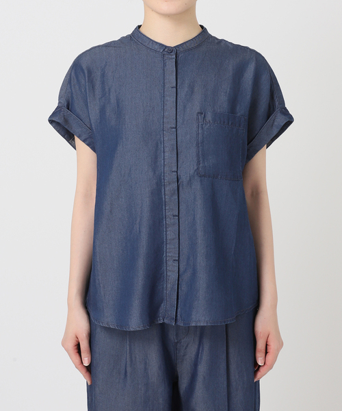 B.C STOCK(ベーセーストック)の「《追加2》セルロースシャツ(シャツ/ブラウス・レディース・ブラック/アイボリー/ブルー系その他・FREE)」の16枚目の写真