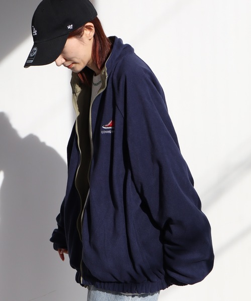 【セール】【CONVERSE/コンバース】ナイロン フリース リバーシブル ブルゾン（ナイロンジャケット）｜CONVERSE（コンバース）