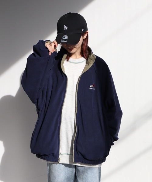 【セール】【CONVERSE/コンバース】ナイロン フリース リバーシブル ブルゾン（ナイロンジャケット）｜CONVERSE（コンバース）