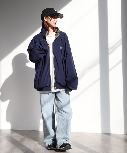 【セール】【CONVERSE/コンバース】ナイロン フリース リバーシブル ブルゾン（ナイロンジャケット）｜CONVERSE（コンバース）