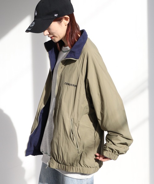 【セール】【CONVERSE/コンバース】ナイロン フリース リバーシブル ブルゾン（ナイロンジャケット）｜CONVERSE（コンバース）