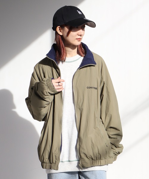 【セール】【CONVERSE/コンバース】ナイロン フリース リバーシブル ブルゾン（ナイロンジャケット）｜CONVERSE（コンバース）