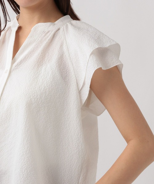 Elura（エルーラ）の「カラミスキッパーブラウス/119439（シャツ/ブラウス・レディース・オフホワイト/ライトブルー/ブラック・FREE）」の12枚目の写真