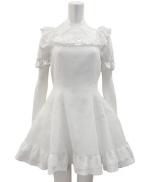 シークレットハニー スクエアネックレースフリルワンピース シークレットハニー Secret Honey スクエアネックレースフリル