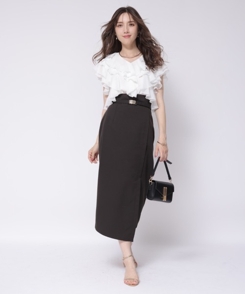 Apuweiser-riche フリルショートブラウス Apuweiser-riche（アプワイザーリッシェ）の「フリルショート