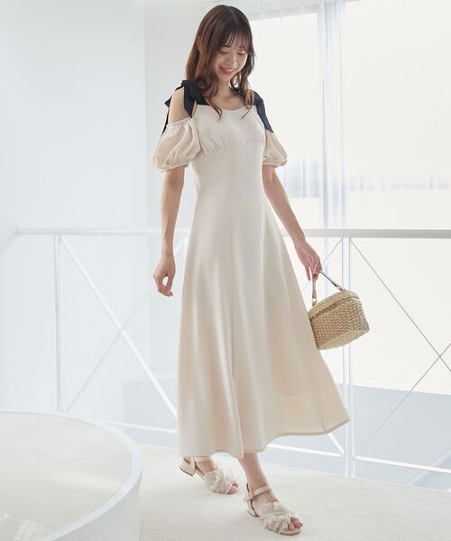 美品✨PLEATS PLEASE バイカラー バックリボンワンピース 2点セット fifth 【田中亜希子監修】バックリボンバイカラーワンピース｜Yahoo