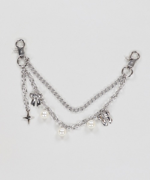 SPINNS（スピンズ）の「2連ウォレットチェーン スター＆クロス（ウォレットチェーン・レディース・A/B/C・ONESIZE）」の3枚目の写真