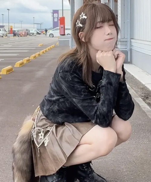 SPINNS（スピンズ）の「2連ウォレットチェーン スター＆クロス（ウォレットチェーン・レディース・A/B/C・ONESIZE）」の7枚目の写真