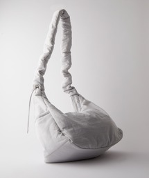【CLEL】Water repellent nylon big gather shoulder bag/撥水ナイロンビッグギャザーショルダーバッグ