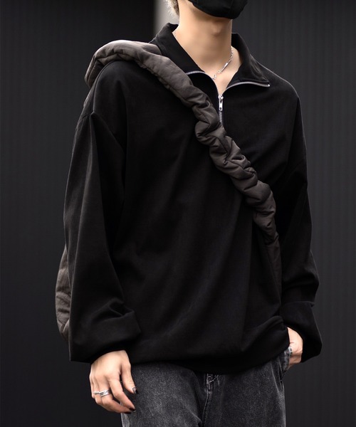 CLEL（クレイル）の「【CLEL】Water repellent nylon big gather shoulder bag/撥水ナイロンビッグギャザーショルダーバッグ（ショルダーバッグ・メンズ・ライトグレー/ブラック/グレー系・FREE）」の10枚目の写真