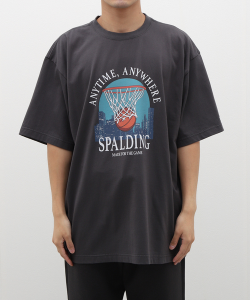 SPALDING（スポルディング）の「SPALDING / スポルディング 417別注 TEE4（Tシャツ/カットソー・メンズ・ブラック/チャコールグレー・MEDIUM/LARGE）」の22枚目の写真