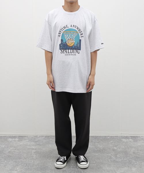 SPALDING（スポルディング）の「SPALDING / スポルディング 417別注 TEE4（Tシャツ/カットソー・メンズ・ブラック/チャコールグレー・MEDIUM/LARGE）」の20枚目の写真