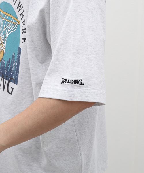 SPALDING（スポルディング）の「SPALDING / スポルディング 417別注 TEE4（Tシャツ/カットソー・メンズ・ブラック/チャコールグレー・MEDIUM/LARGE）」の13枚目の写真