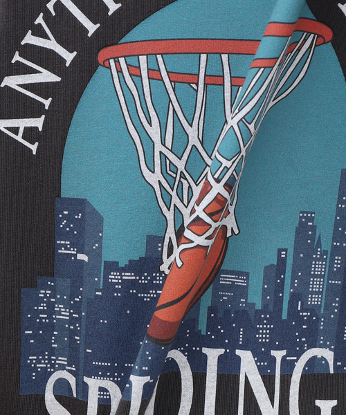 SPALDING（スポルディング）の「SPALDING / スポルディング 417別注 TEE4（Tシャツ/カットソー・メンズ・ブラック/チャコールグレー・MEDIUM/LARGE）」の6枚目の写真