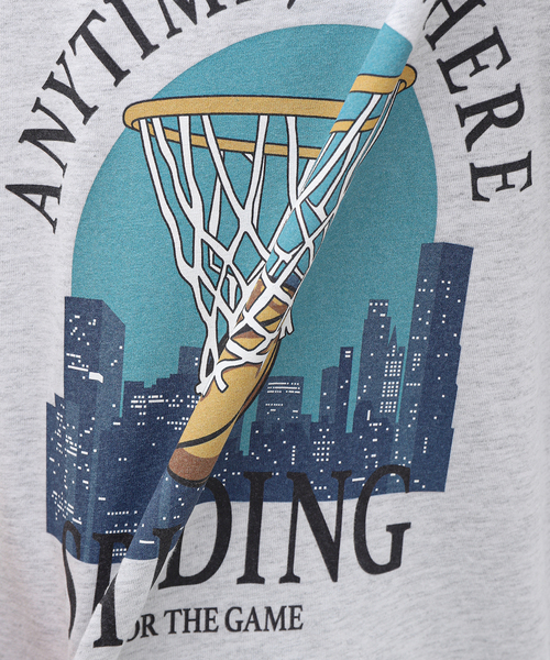 SPALDING（スポルディング）の「SPALDING / スポルディング 417別注 TEE4（Tシャツ/カットソー・メンズ・ブラック/チャコールグレー・MEDIUM/LARGE）」の5枚目の写真