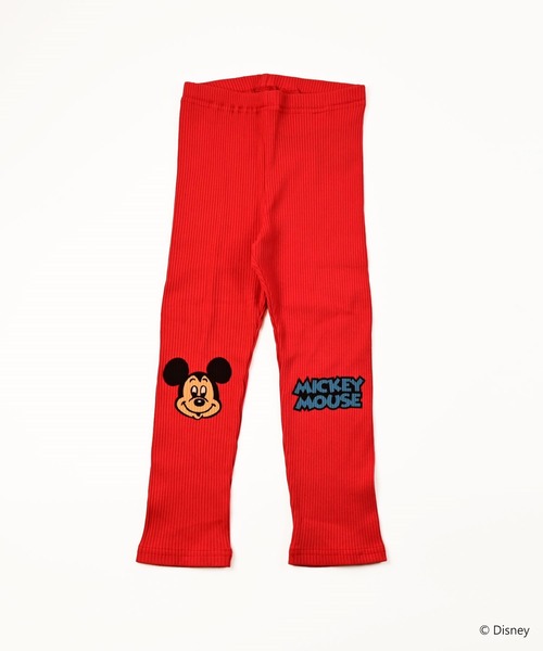 Disney(ディズニー)の「【Disney】ミッキーマウス/レギンス(レギンス/スパッツ・キッズ・レッド/オフホワイト・100/70/95/90/80/120/110)」の2枚目の写真