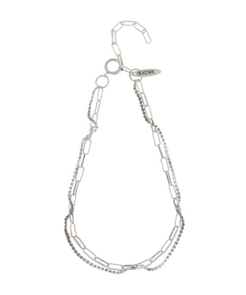 EATME(イートミー)の「ビジューダブルチェーンネックレス(ネックレス・レディース・シルバー・FREE)」の10枚目の写真