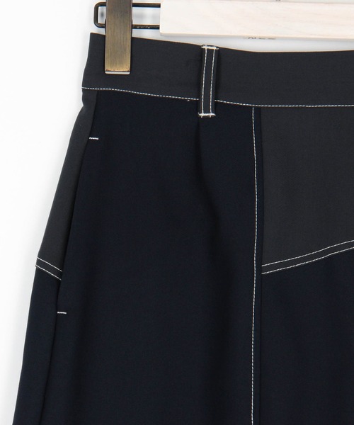 NICOLE CLUB（ニコル クラブ）の「アシンメトリーバイカラースカート