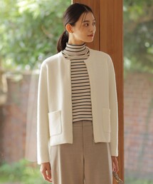 J.PRESS Ladies（J.プレス レディス）の「【洗える】BOUCLE ニット アウター（カーディガン/ボレロ・レディース）」