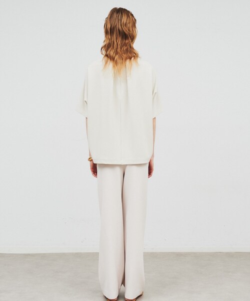 cloenc（クロエンス）の「◆【セットアップ／手洗い可】カットジョーゼットコクーンプルオーバー（Tシャツ/カットソー・レディース・ブラック/ブルー系その他/ナチュラル/ブラウン系・02）」の10枚目の写真