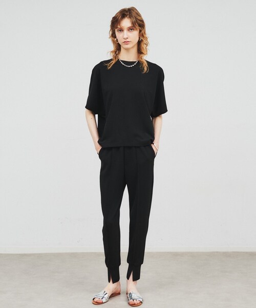 cloenc（クロエンス）の「◆【セットアップ／手洗い可】カットジョーゼットコクーンプルオーバー（Tシャツ/カットソー・レディース・ブラック/ブルー系その他/ナチュラル/ブラウン系・02）」の19枚目の写真