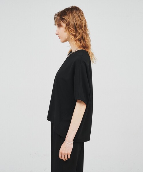 cloenc（クロエンス）の「◆【セットアップ／手洗い可】カットジョーゼットコクーンプルオーバー（Tシャツ/カットソー・レディース・ブラック/ブルー系その他/ナチュラル/ブラウン系・02）」の21枚目の写真