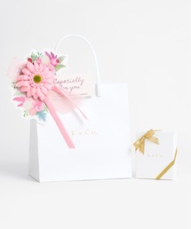 Jewel closet by L&Co.（ジュエルクローゼットバイエルアンドコー）の「【ギフトクリップ フラワー】L&Co. ショップバッグ ＆ ゴムリボン ラッピング セット（ラッピングキット）」