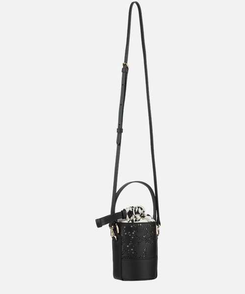 marimekko(マリメッコ)の「Unikko / Imprint Nano Bucket Bag(ショルダーバッグ・レディース・ブラック・FREE)」の2枚目の写真