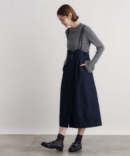 grove（グローブ）の「◆ツイードMIXサス付きスカート（スカート・レディース・ブラウン系その他/グレー系3/ネイビー/ブラック・02/03/01/04/05）」の11枚目の写真