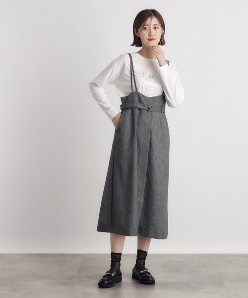 grove（グローブ）の「◆ツイードMIXサス付きスカート（スカート・レディース・ブラウン系その他/グレー系3/ネイビー/ブラック・02/03/01/04/05）」の15枚目の写真