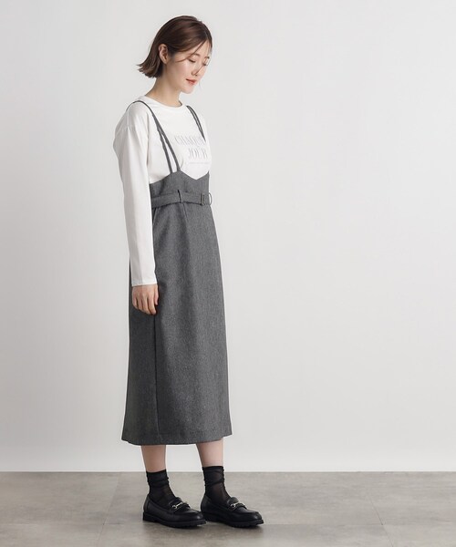 grove（グローブ）の「◆ツイードMIXサス付きスカート（スカート・レディース・ブラウン系その他/グレー系3/ネイビー/ブラック・02/03/01/04/05）」の16枚目の写真