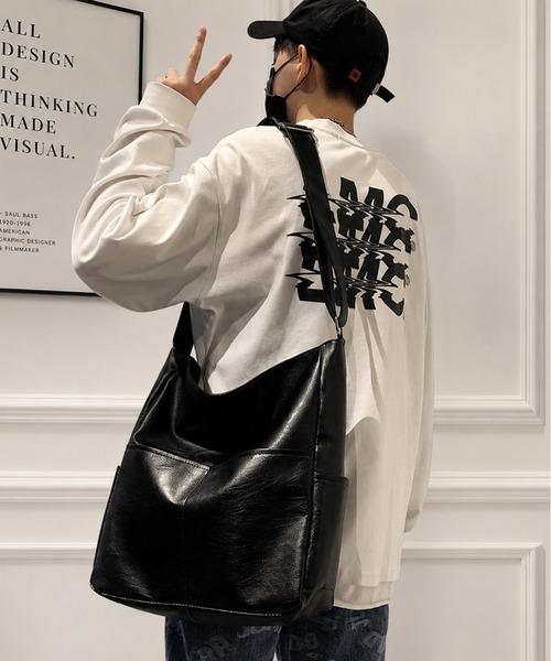 NOLITA LABORATORY(ノリータラボラトリー)の「【 NOLITA / ノリータ 】シンプル ショルダーバッグ(ショルダーバッグ・メンズ・ブラック/ブラウン・FREE)」の12枚目の写真