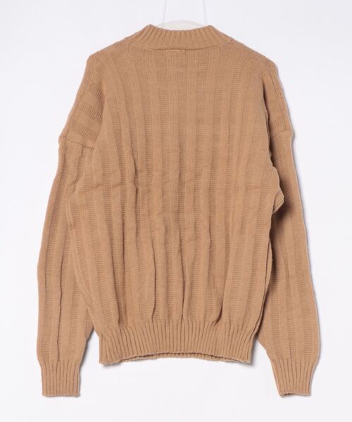 aimoha(アイモハ)の「aimoha men Soft Texture high-necked Knit Sweater(ニット/セーター・メンズ・ダークグレー/ベージュ/ブラック・MEDIUM/LARGE/X-LARGE/XX-LARGE/XXX-LARGE)」の4枚目の写真