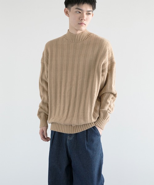 aimoha(アイモハ)の「aimoha men Soft Texture high-necked Knit Sweater(ニット/セーター・メンズ・ダークグレー/ベージュ/ブラック・MEDIUM/LARGE/X-LARGE/XX-LARGE/XXX-LARGE)」の14枚目の写真