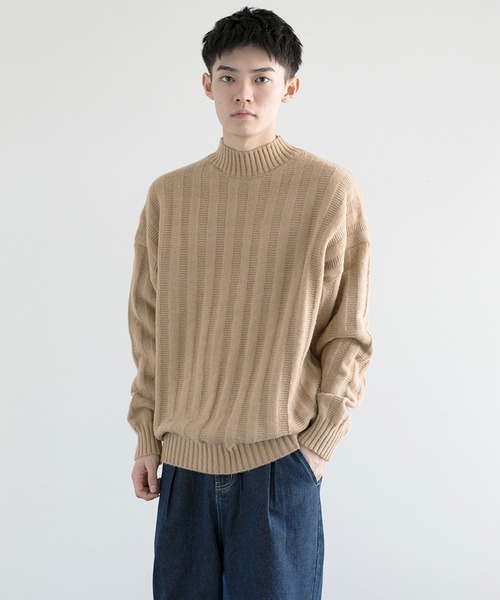 aimoha(アイモハ)の「aimoha men Soft Texture high-necked Knit Sweater(ニット/セーター・メンズ・ダークグレー/ベージュ/ブラック・MEDIUM/LARGE/X-LARGE/XX-LARGE/XXX-LARGE)」の17枚目の写真