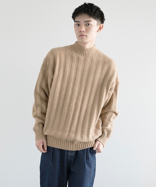 aimoha(アイモハ)の「aimoha men Soft Texture high-necked Knit Sweater(ニット/セーター・メンズ・ダークグレー/ベージュ/ブラック・MEDIUM/LARGE/X-LARGE/XX-LARGE/XXX-LARGE)」の18枚目の写真