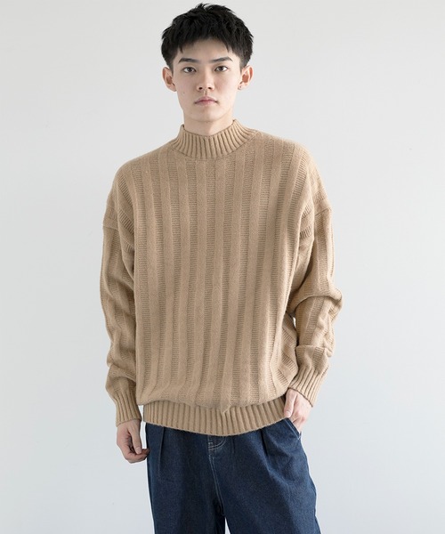 aimoha(アイモハ)の「aimoha men Soft Texture high-necked Knit Sweater(ニット/セーター・メンズ・ダークグレー/ベージュ/ブラック・MEDIUM/LARGE/X-LARGE/XX-LARGE/XXX-LARGE)」の19枚目の写真