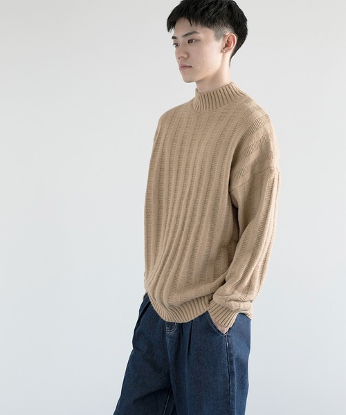aimoha(アイモハ)の「aimoha men Soft Texture high-necked Knit Sweater(ニット/セーター・メンズ・ダークグレー/ベージュ/ブラック・MEDIUM/LARGE/X-LARGE/XX-LARGE/XXX-LARGE)」の20枚目の写真