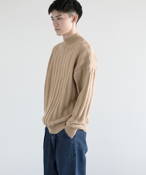 aimoha(アイモハ)の「aimoha men Soft Texture high-necked Knit Sweater(ニット/セーター・メンズ・ダークグレー/ベージュ/ブラック・MEDIUM/LARGE/X-LARGE/XX-LARGE/XXX-LARGE)」の21枚目の写真