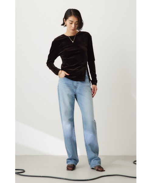 crie conforto(クリーコンフォルト)の「2WAYベロアトップス 秋服(Tシャツ/カットソー・レディース・ダークグレー/キナリ/ブラウン・FREE)」の16枚目の写真