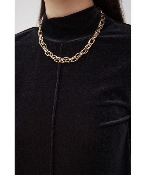 AZUL by moussy（アズールバイマウジー）の「ベロアカットトップス（Tシャツ/カットソー・レディース・ダークグリーン/ブラック/アイボリー・FREE）」の21枚目の写真