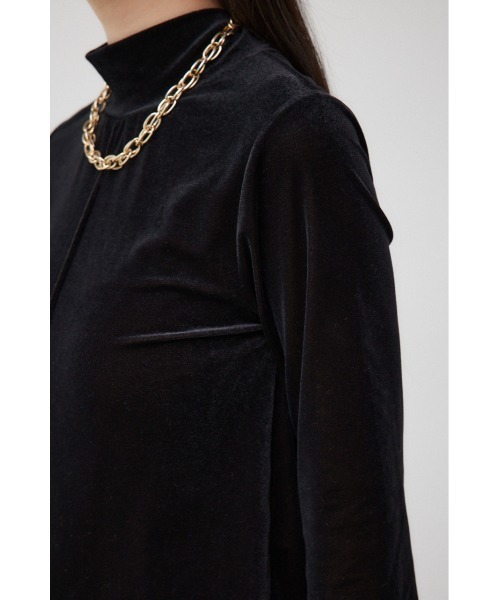 AZUL by moussy（アズールバイマウジー）の「ベロアカットトップス（Tシャツ/カットソー・レディース・ダークグリーン/ブラック/アイボリー・FREE）」の22枚目の写真