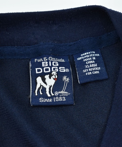 VINTAGE（ヴィンテージ）の「【ヴィンテージ古着】90’s THE BIG DOG “It’s 5 o’clock samewere” ゲームシャツ（その他トップス・メンズ・ネイビー・X-LARGE）」の3枚目の写真