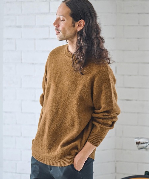 mn3018- アクリル起毛CNセーター（ニット/セーター）｜CAMBIO