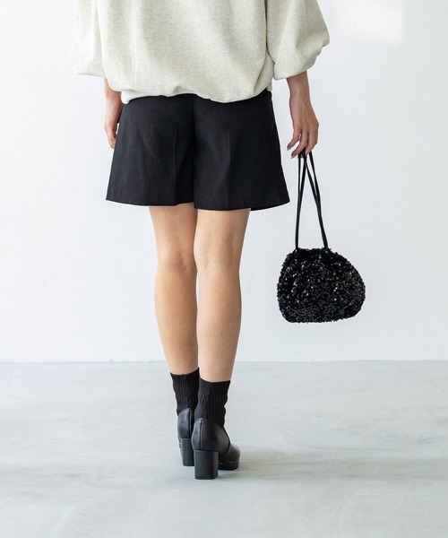 menue(メヌエ)の「プラットフォーム リブニットソックスブーツ(ブーツ・レディース・シルバー/ブラック・S/SS/3L/LL/L/M)」の10枚目の写真